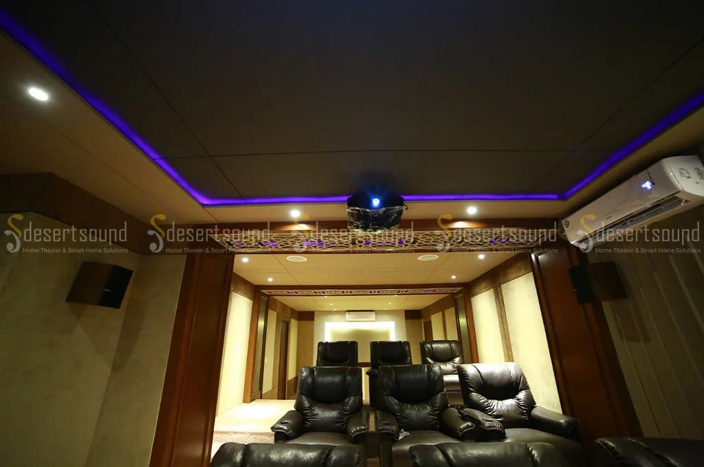Dark-Material Residential Cinema