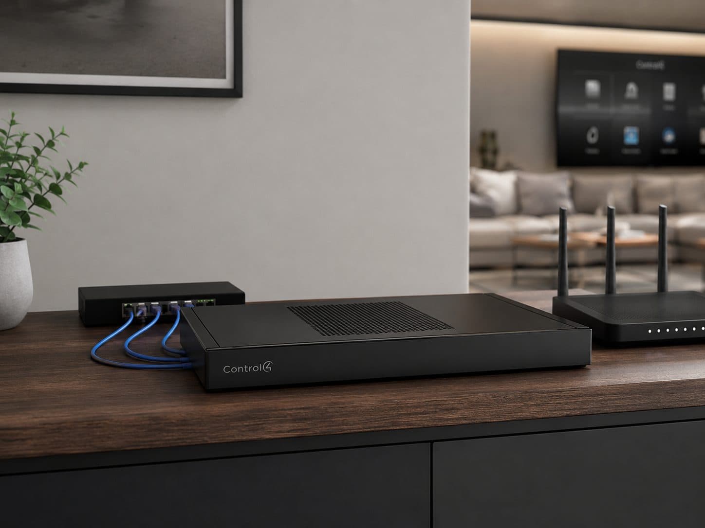 Smart home automation living room